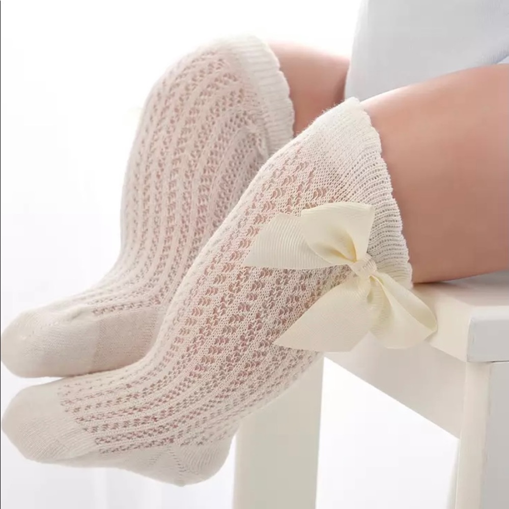 5 Pairs Knee high Socks for baby girls - Picture 9 of 16